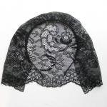 Black Lace Veil Headband.